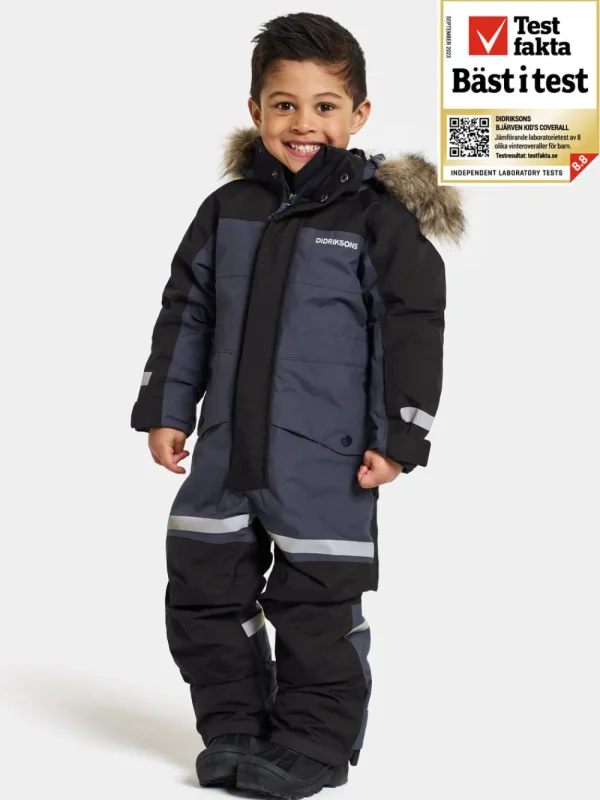 Didriksons Bjärven Kids' Coverall>Barn Vinteroveraller