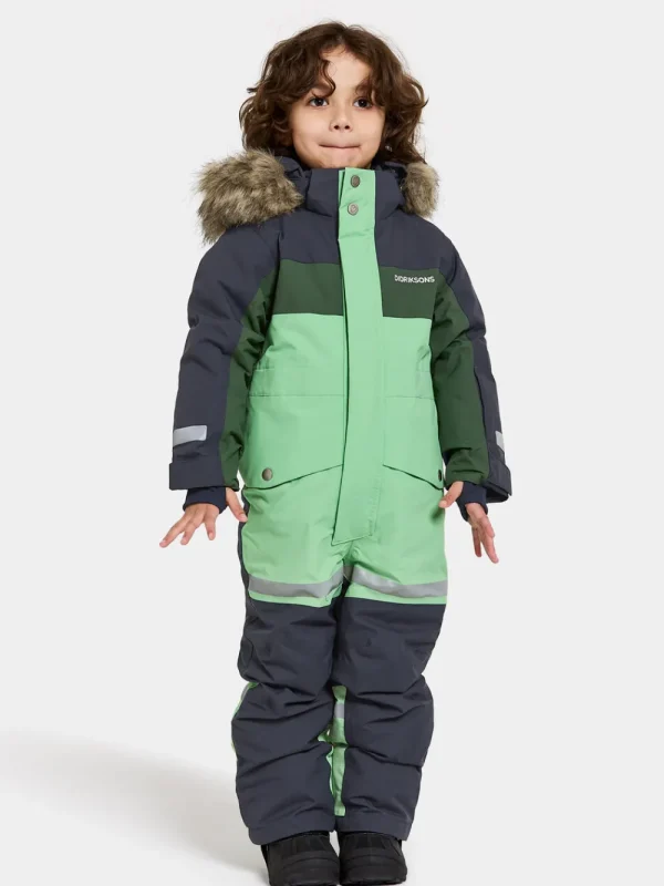 Didriksons Bjärven Kids' Coverall>Barn Vinteroveraller