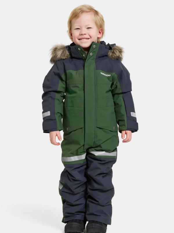 Didriksons Bjärven Kids' Coverall>Barn Vinteroveraller