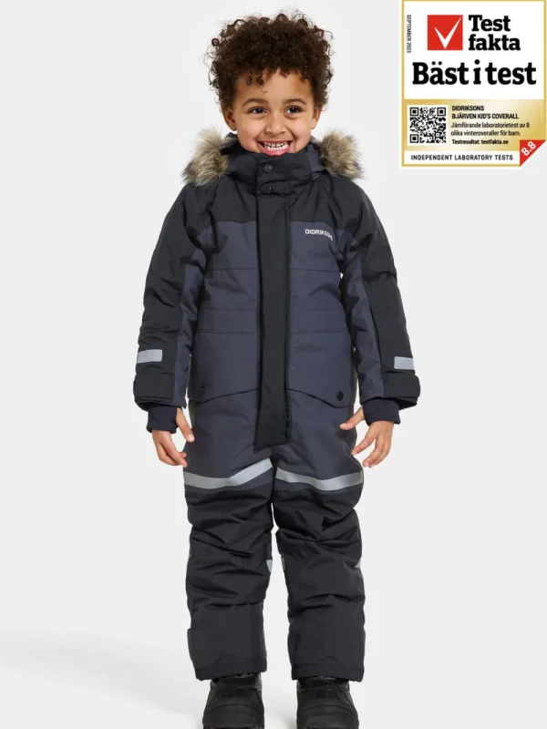 Didriksons Bjärven Kids' Coverall>Barn Vinteroveraller