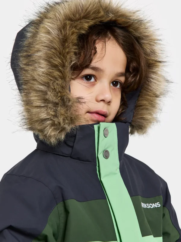 Didriksons Bjärven Kids' Coverall>Barn Vinteroveraller