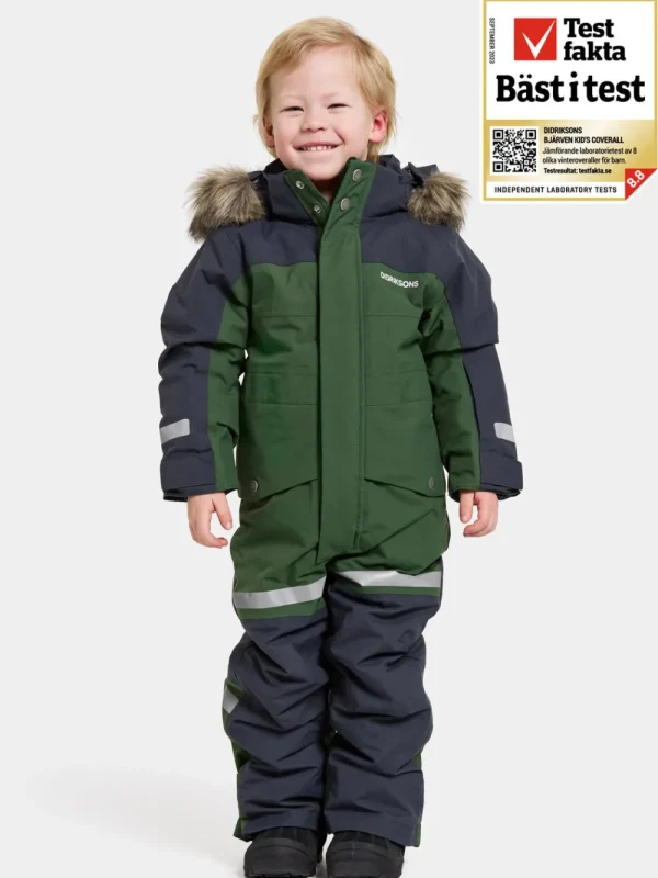Didriksons Bjärven Kids' Coverall>Barn Vinteroveraller