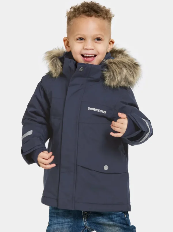 Didriksons Bjärven Kids' Parka>Barn Höstjackor | Vinterjackor