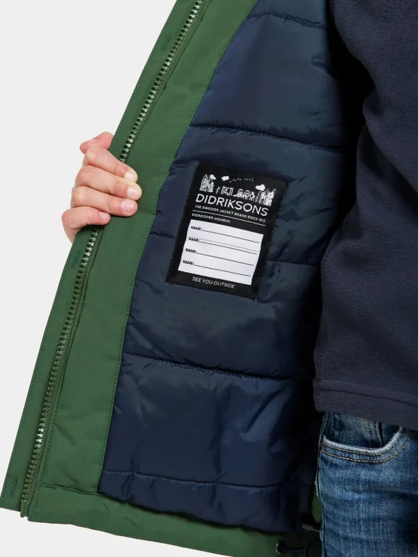 Didriksons Bjärven Kids' Parka>Barn Höstjackor | Vinterjackor