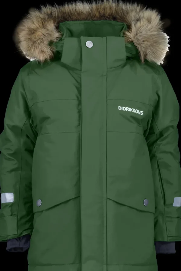 Didriksons Bjärven Kids' Parka>Barn Höstjackor | Vinterjackor