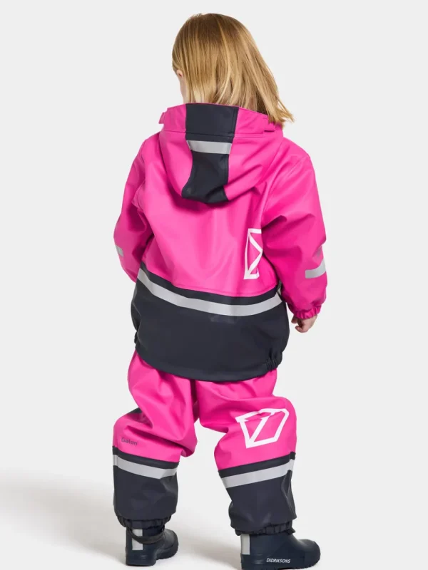 Didriksons Boardman Kids' Set Galon®>Barn Fodrade Regnställ