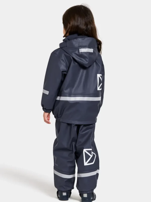 Didriksons Boardman Kids' Set Galon®>Barn Fodrade Regnställ