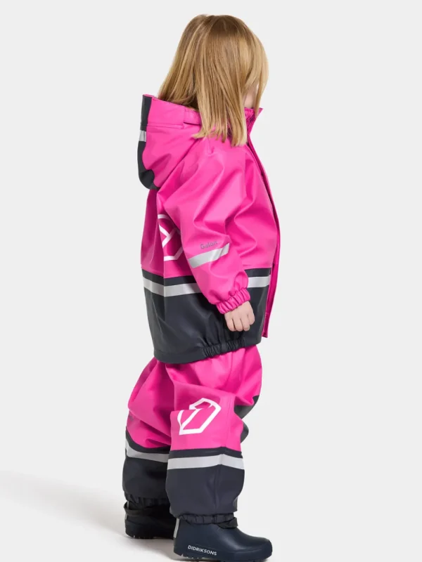Didriksons Boardman Kids' Set Galon®>Barn Fodrade Regnställ