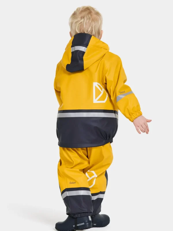 Didriksons Boardman Kids' Set Galon®>Barn Fodrade Regnställ
