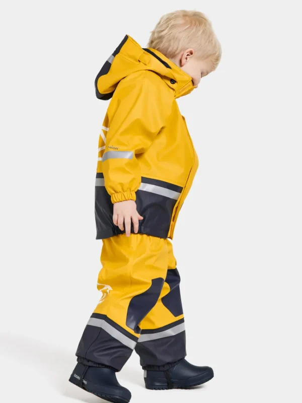 Didriksons Boardman Kids' Set Galon®>Barn Fodrade Regnställ