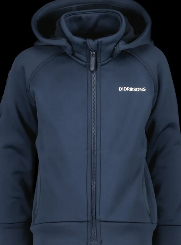Didriksons Corin Kids' Full-Zip>Barn Softshelljackor | Fleecetröjor & Mellanlager