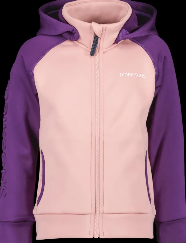 Didriksons Corin Kids' Full-Zip>Barn Softshelljackor | Fleecetröjor & Mellanlager