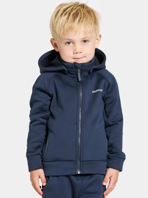 Didriksons Corin Kids' Full-Zip>Barn Softshelljackor | Fleecetröjor & Mellanlager
