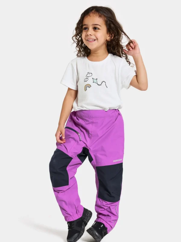Didriksons Dusk Kids' Pants>Barn Överdragsbyxor & Regnbyxor