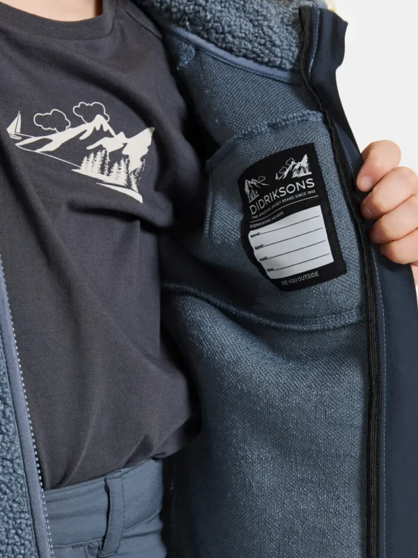 Didriksons Exa Kids' Full Zip>Barn Tröjor & T-Shirts | Överdelar