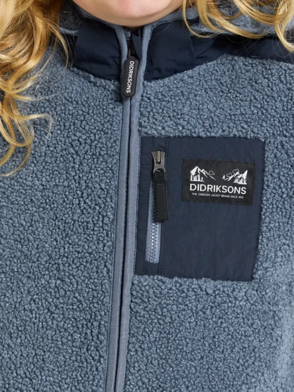 Didriksons Exa Kids' Full Zip>Barn Tröjor & T-Shirts | Överdelar
