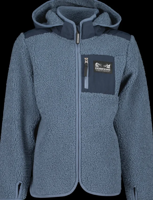 Didriksons Exa Kids' Full Zip>Barn Tröjor & T-Shirts | Överdelar