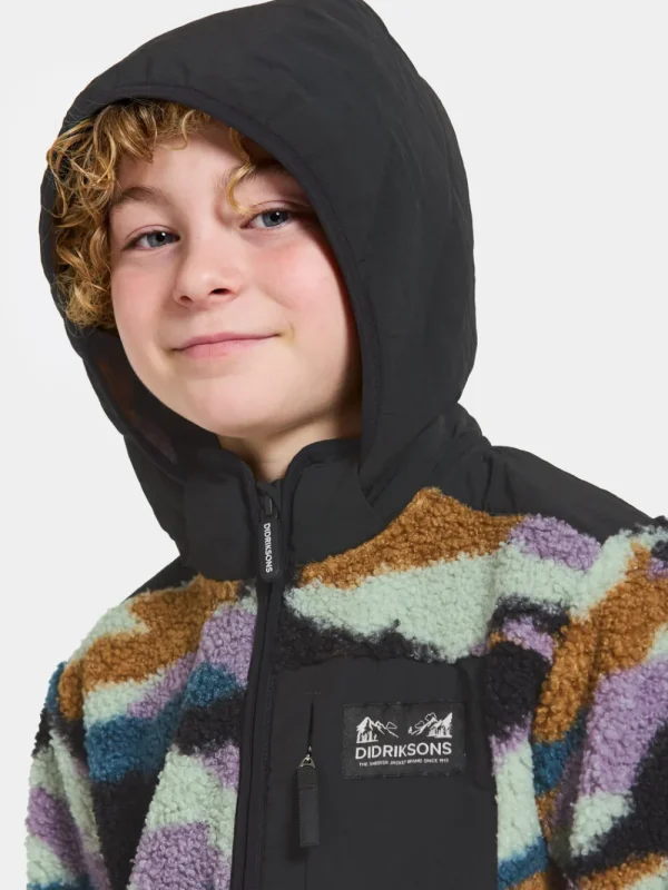 Didriksons Exa Printed Kids' Full-Zip>Barn Höstjackor | Vinterjackor