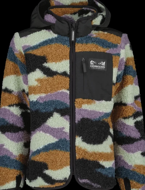 Didriksons Exa Printed Kids' Full-Zip>Barn Höstjackor | Vinterjackor
