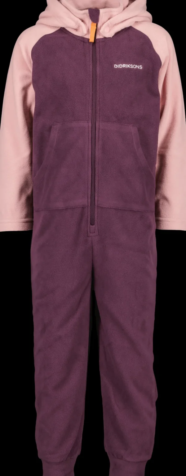 Didriksons Monte Kids' Coverall>Barn Fleeceoveraller | Vinteroveraller