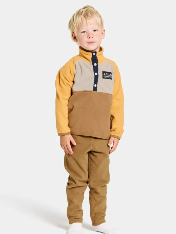 Didriksons Monte Kids' Half Button>Barn Fleecetröjor & Mellanlager | Fleecejackor & Fleecetröjor