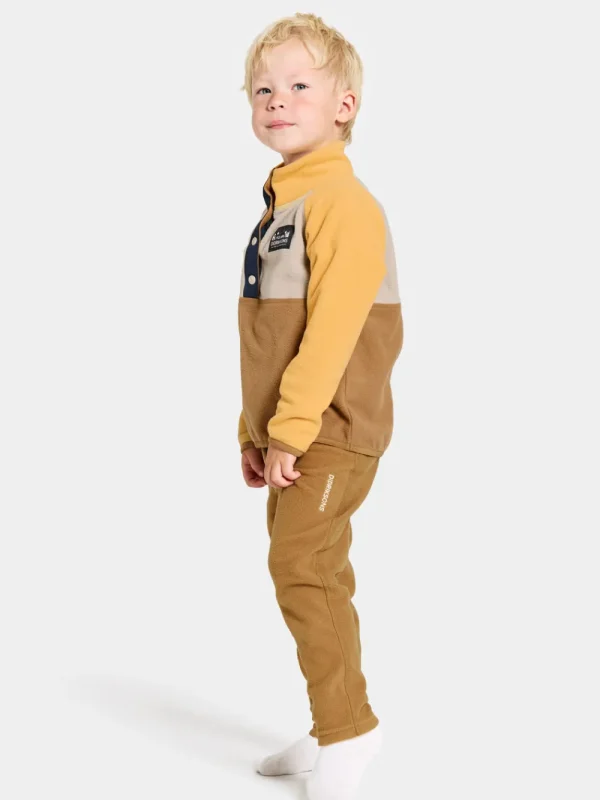 Didriksons Monte Kids' Half Button>Barn Fleecetröjor & Mellanlager | Fleecejackor & Fleecetröjor
