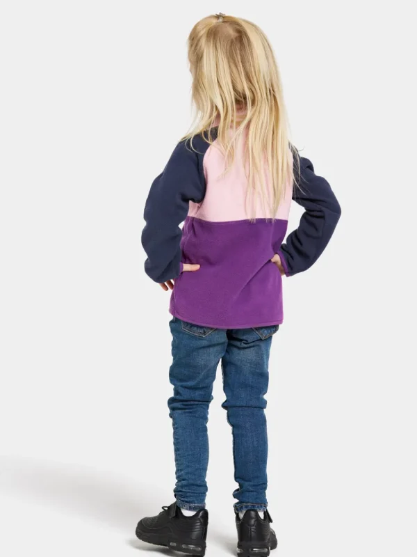Didriksons Monte Kids' Half Button>Barn Fleecetröjor & Mellanlager | Fleecejackor & Fleecetröjor