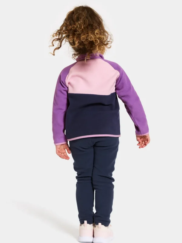 Didriksons Monte Kids' Half Button>Barn Fleecetröjor & Mellanlager | Fleecejackor & Fleecetröjor
