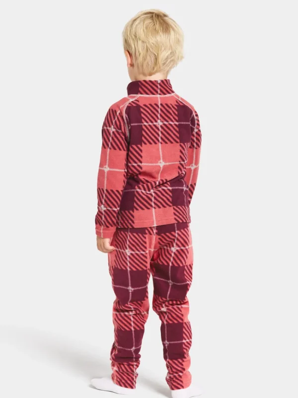 Didriksons Monte Printed Kids' Full-Zip Termos>Barn Fleecetröjor & Mellanlager | Tröjor & T-Shirts