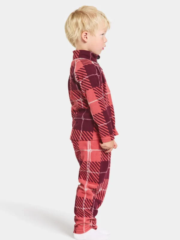 Didriksons Monte Printed Kids' Full-Zip Termos>Barn Fleecetröjor & Mellanlager | Tröjor & T-Shirts