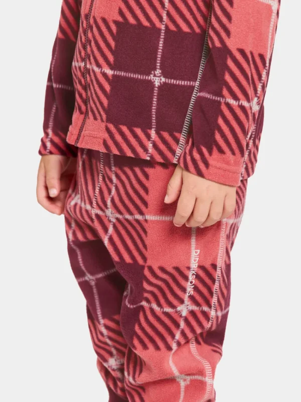 Didriksons Monte Printed Kids' Full-Zip Termos>Barn Fleecetröjor & Mellanlager | Tröjor & T-Shirts
