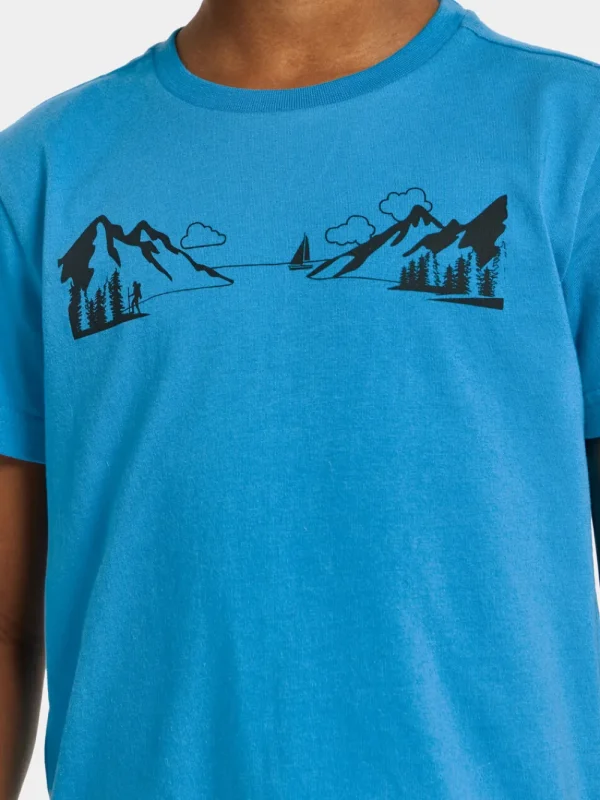 Didriksons Mynta Kids' Logo T-shirt Explore>Barn Tröjor & T-Shirts | Överdelar