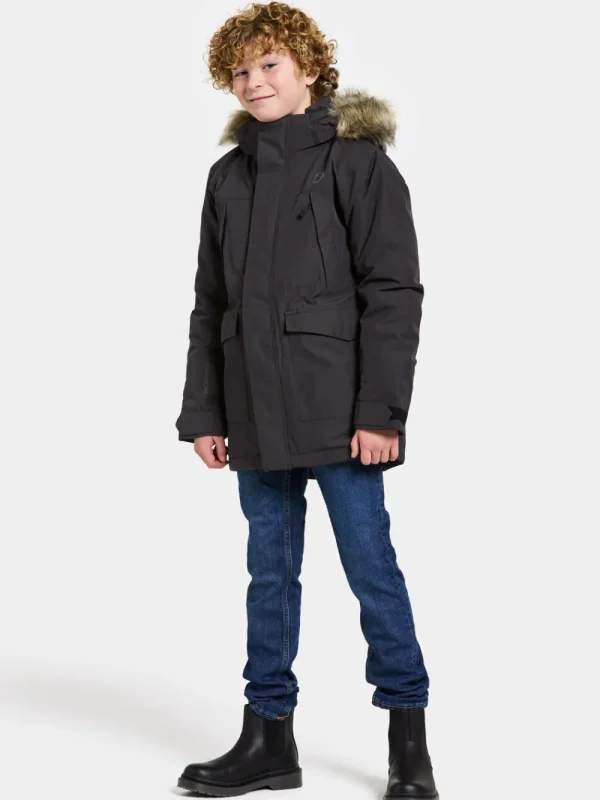 Didriksons Oxid Kids' Parka>Barn Höstjackor | Vinterjackor