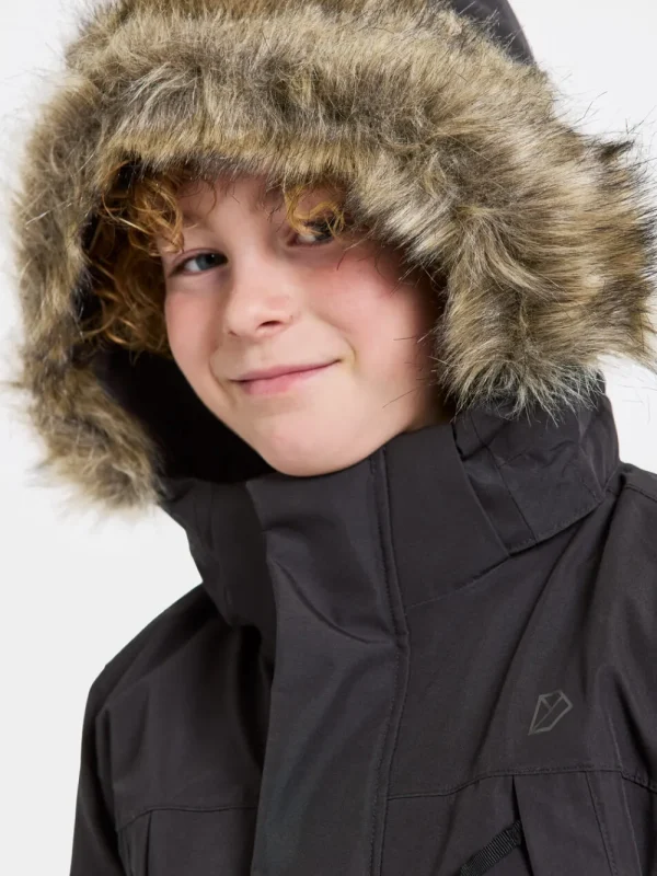 Didriksons Oxid Kids' Parka>Barn Höstjackor | Vinterjackor