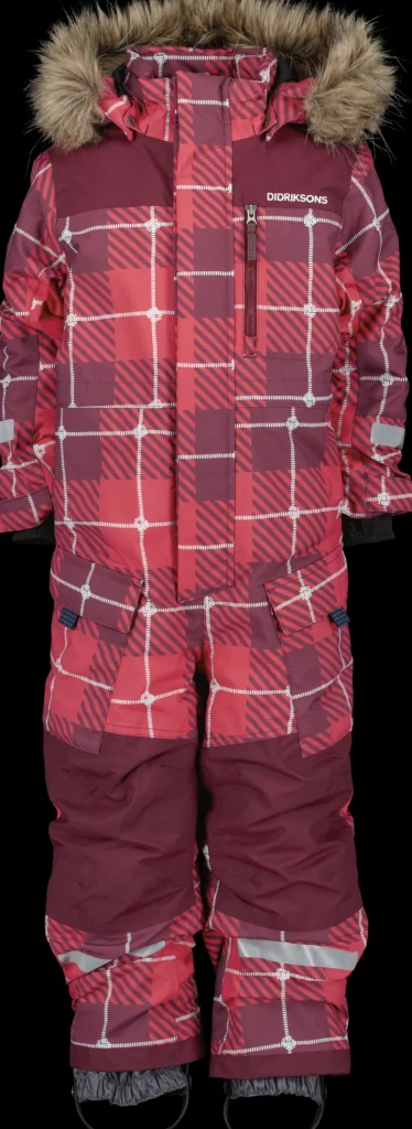 Didriksons Polarbjörnen Kids' Coverall Printed>Barn Vinteroveraller