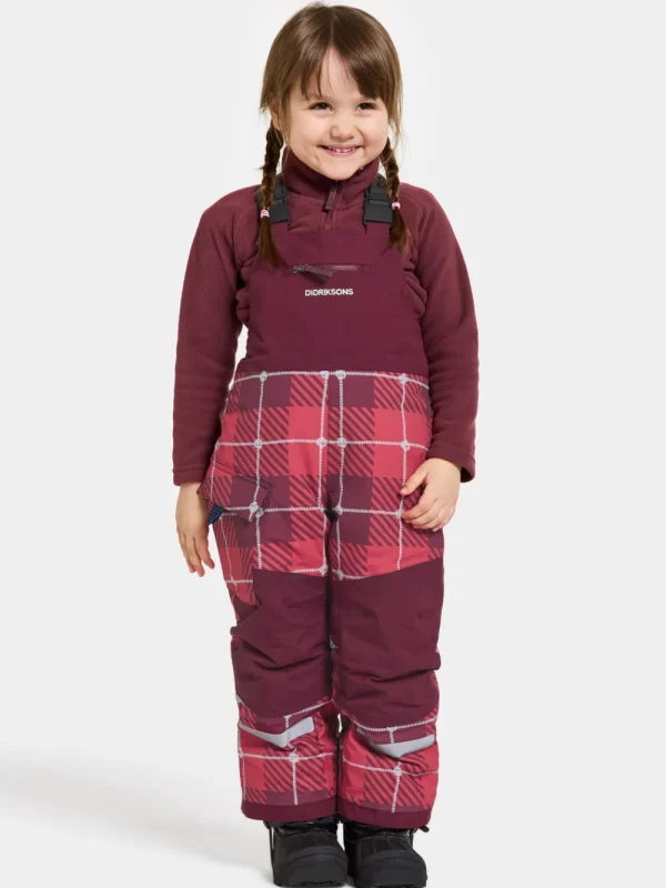 Didriksons Polarbjörnen Printed Kids' Bib Pants>Barn Termobyxor