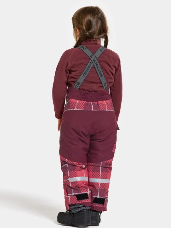 Didriksons Polarbjörnen Printed Kids' Bib Pants>Barn Termobyxor