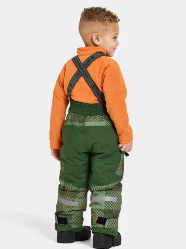 Didriksons Polarbjörnen Printed Kids' Bib Pants>Barn Termobyxor