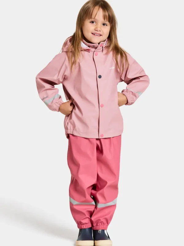 Didriksons Slaskeman Kids' Set>Barn Ofodrade Regnställ