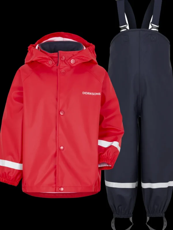 Didriksons Slaskeman Kids' Set Galon®>Barn Ofodrade Regnställ