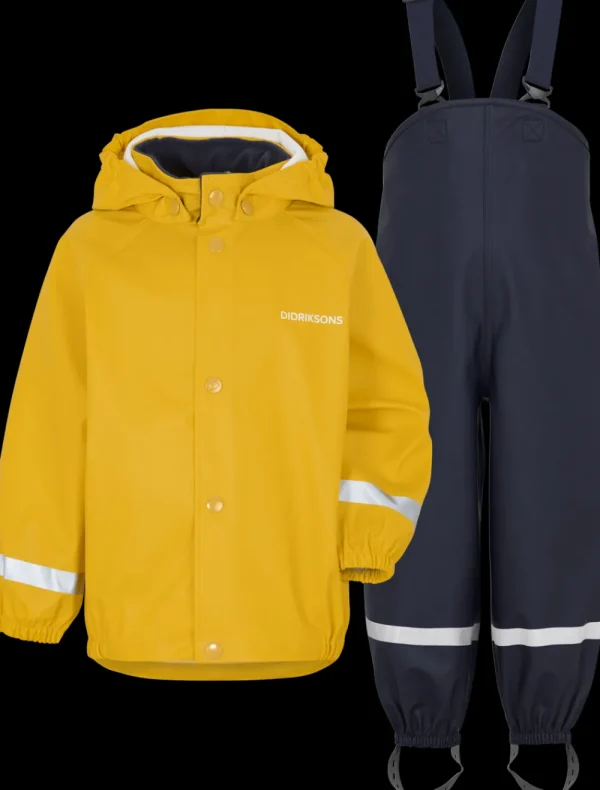 Didriksons Slaskeman Kids' Set Galon®>Barn Ofodrade Regnställ