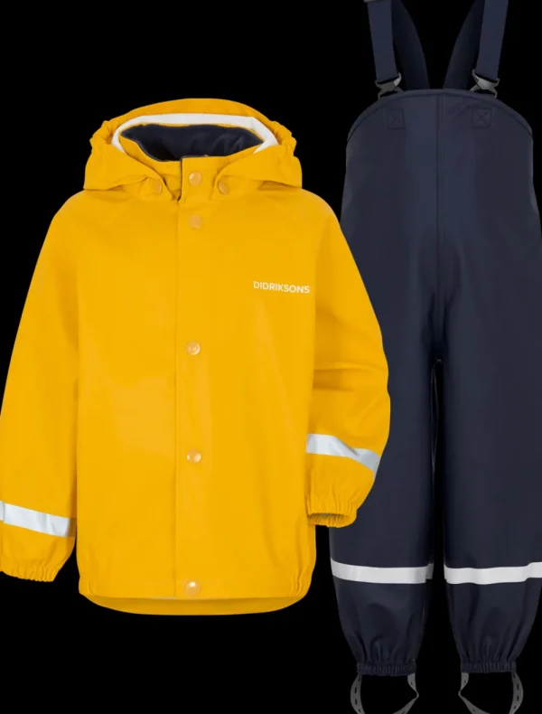Didriksons Slaskeman Kids' Set Galon®>Barn Ofodrade Regnställ