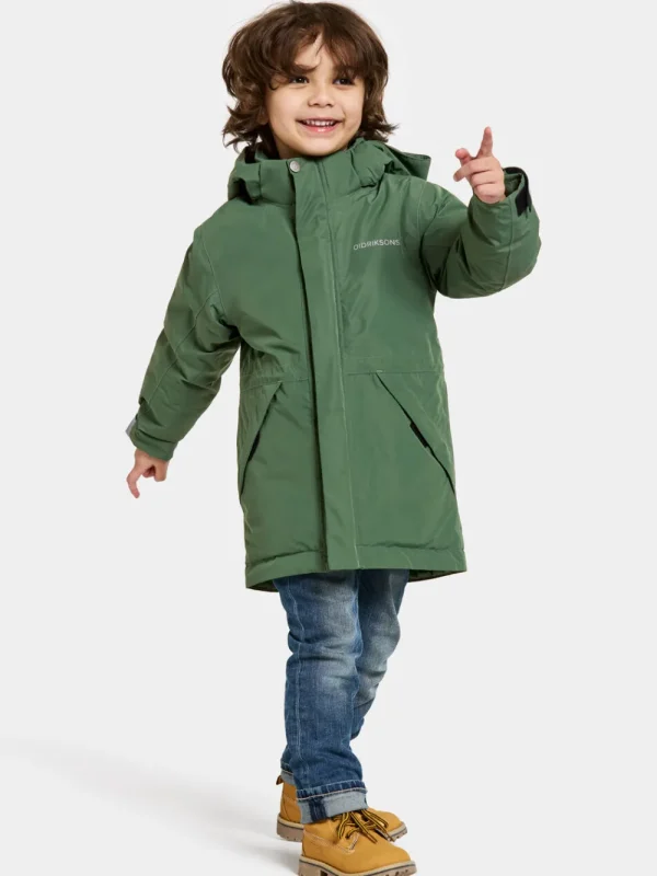 Didriksons Tundran Kids' Parka>Barn Höstjackor | Vinterjackor
