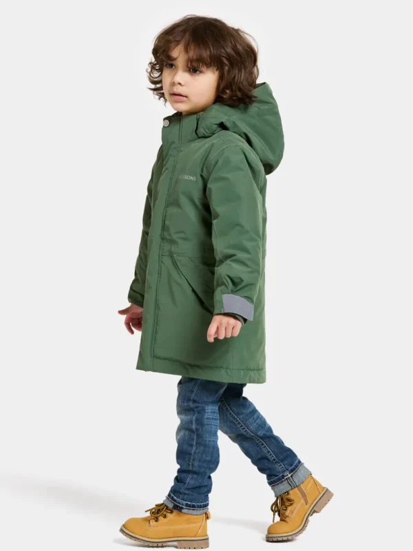 Didriksons Tundran Kids' Parka>Barn Höstjackor | Vinterjackor
