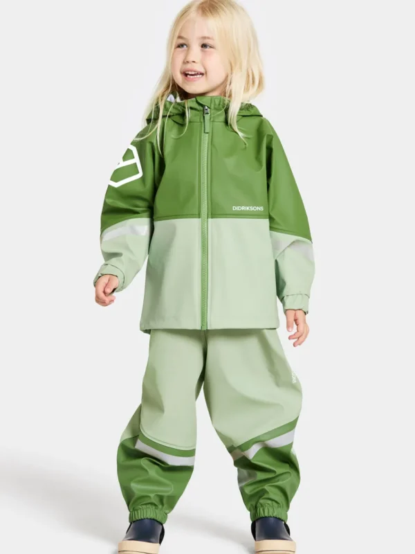 Didriksons Waterman Kids' Set>Barn Ofodrade Regnställ