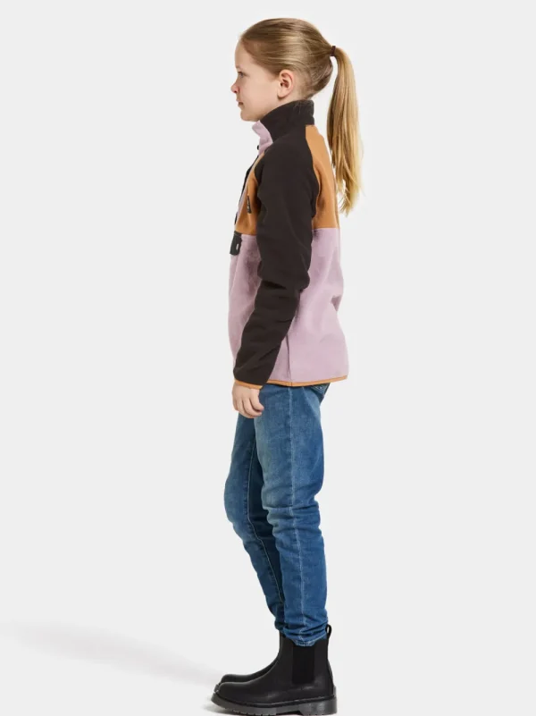 Didriksons Yokto Kids' half button>Barn Fleecetröjor & Mellanlager | Fleecejackor & Fleecetröjor