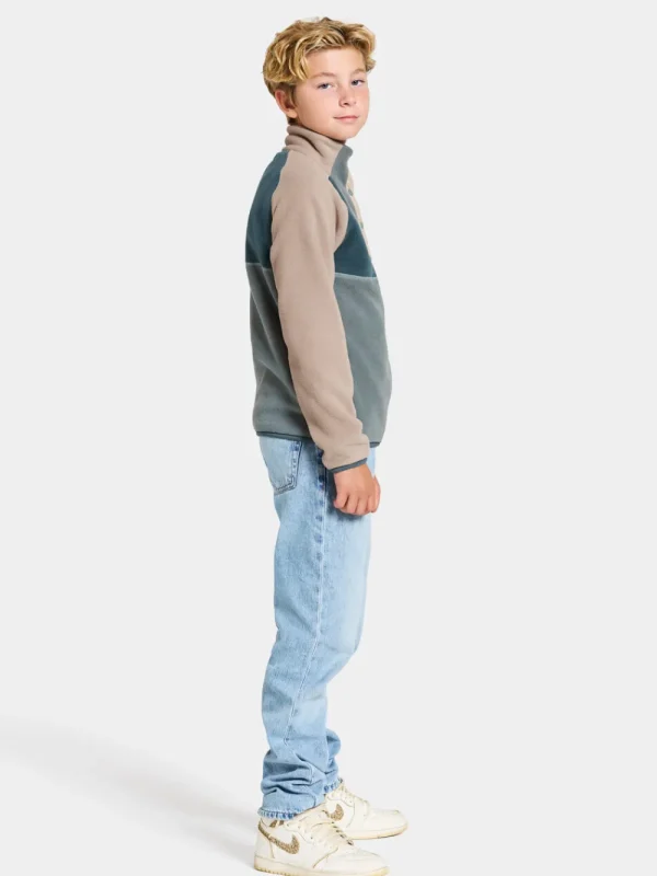 Didriksons Yokto Kids' half button>Barn Fleecetröjor & Mellanlager | Fleecejackor & Fleecetröjor