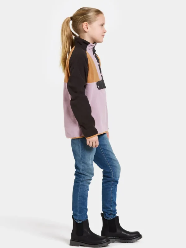Didriksons Yokto Kids' half button>Barn Fleecetröjor & Mellanlager | Fleecejackor & Fleecetröjor