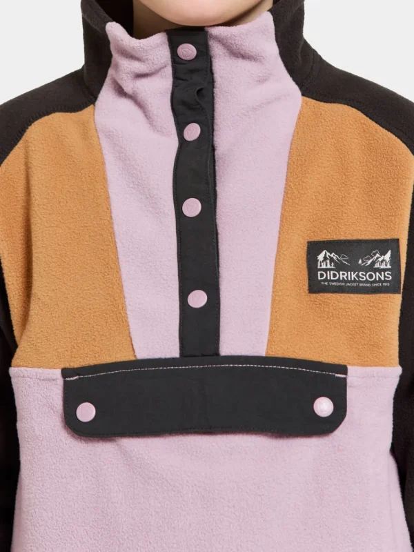 Didriksons Yokto Kids' half button>Barn Fleecetröjor & Mellanlager | Fleecejackor & Fleecetröjor