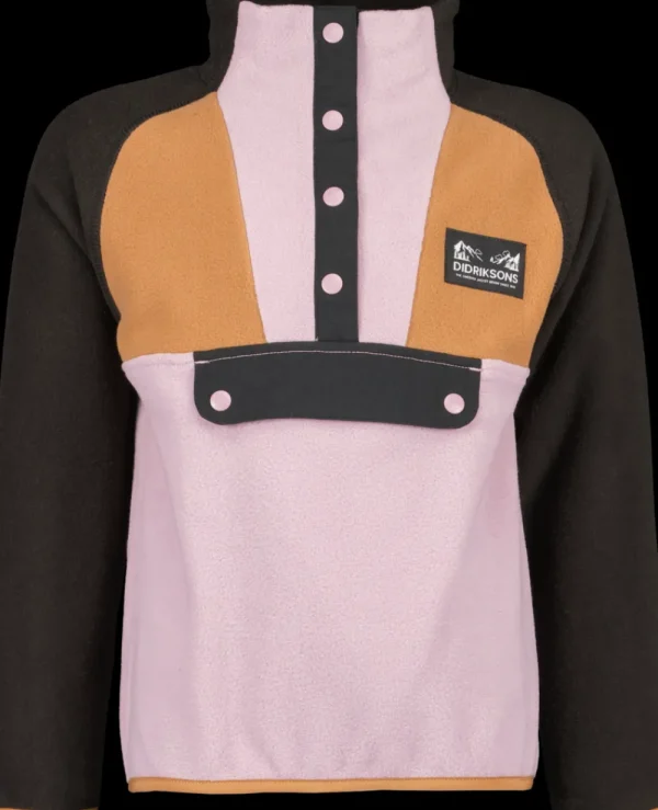 Didriksons Yokto Kids' half button>Barn Fleecetröjor & Mellanlager | Fleecejackor & Fleecetröjor